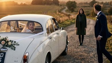 Photo of My Husband Asked the Driver to Stop Our Wedding Car—Then I Saw the Woman Waiting Beside the Road