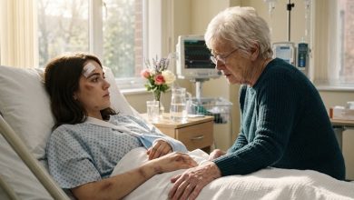 Photo of The Woman Beside My Hospital Bed Waited Until We Were Alone to Tell Me Why I Had Really Been Hit