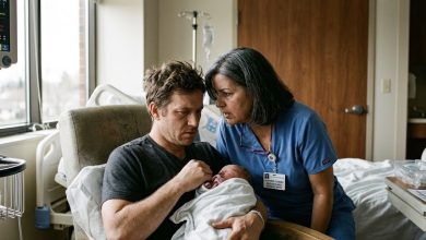 Photo of My Wife Had Been Gone for Twenty Minutes When a Nurse Put Our Newborn in My Arms and Told Me Not to Let Anyone Take Him