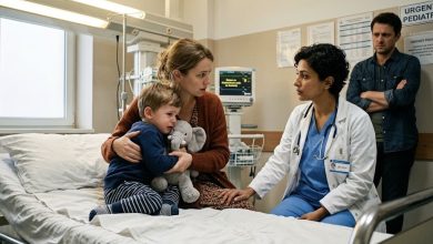 Photo of My Son Wouldn’t Stop Pointing at the Hospital Door—Then He Said Three Words About My Husband