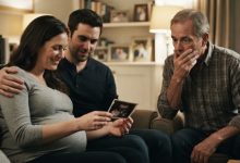 Photo of My Father-In-Law Saved My Life and My Twins’ Lives the Night of the Crash, So Why Did He Cover His Mouth When He Saw My Ultrasound?